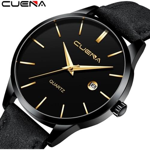 CUENA Fashion Mens Watches Top Brand Luxury Sport Waterproof Simple Ultra-Thin Watches Men Quartz Clock Relogio Masculino