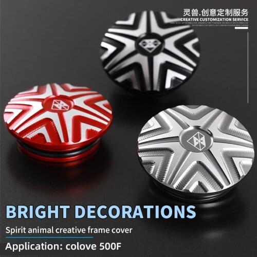 Spirit Beast Retro Motorcycle Decorative Frame Hole Cover Caps Plug Rear swing arm Frame Cap Set Protector For colove 400F 500F