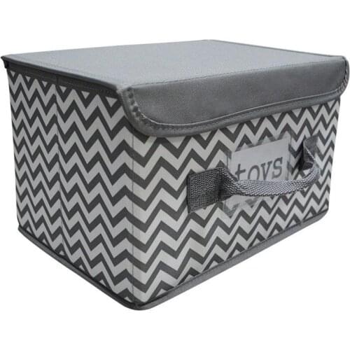 Godery Fabric Storage Bins, Collapsible Cube Storage Bins, Handle Storage Basket Storage Needs Containers Organizer With Lip