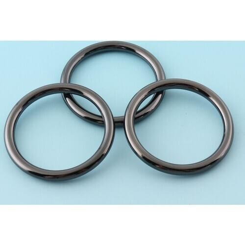 Gunmetal O Buckles Zina Alloy O buckles Metal O Rings Belt buckles Round O Rings Belt Strap Buckles Bag notions Strong O rings