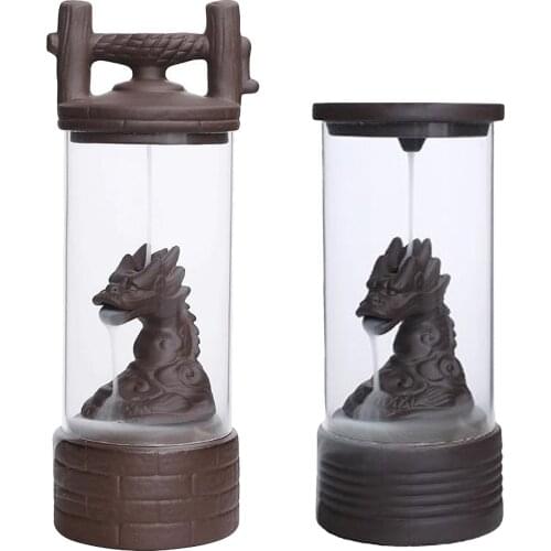 Backflow Incense Burner,Dragon Incense Holder, Ceramic Incense Holder Handmade with Delicated Gift Box Home Decoration