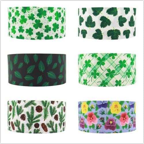 Q&N ribbon 16mm 22mm 25mm 38mm 50mm 75mm flower cartoon printed grosgrain/FOE ribbon DIY Sewing Hairbows Gift