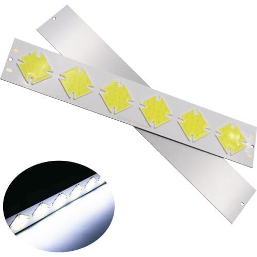 New linear led cob bar strip manufacturer 6w 12V DC lamp light 202mm 35mm cold white cob for auto bulb cob led strip chip