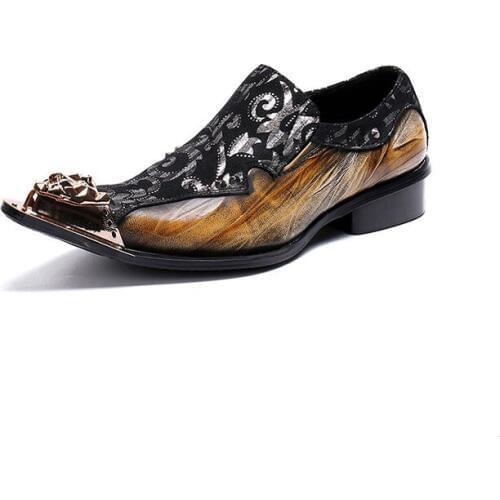 New man Shoes Handmade python leather lace up Metal Tip Mens Formal Wedding Party Oxford Dress Shoes Size 37-46