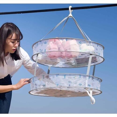 Portable Drying Nets Pillow Toys Dry Rack Folding Mesh Drying Rack Herb Drying Net Dryer Bag Underwear Hanging Mesh Basket