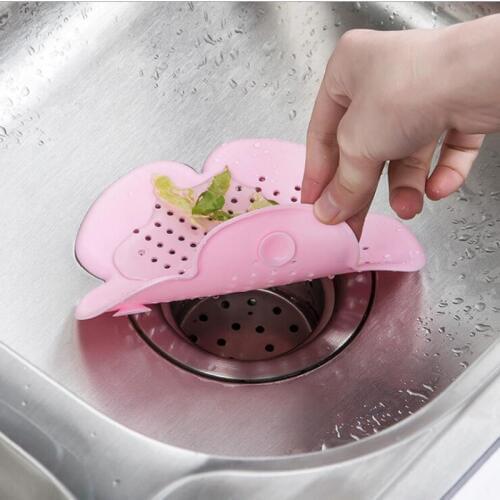 Silicone Anti-blocking Floor Drain Sucker Sewer Outfall Strainer Kitchen Sink Filter Hair Stopper & Catcher Bathroom Accessories