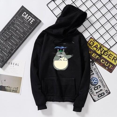 Japanese Anime Spirited Away Studio Ghibli Hoodies Sweatshirts Men Women Pullovers Totoro Pringting Hip Hop Spring Hoody
