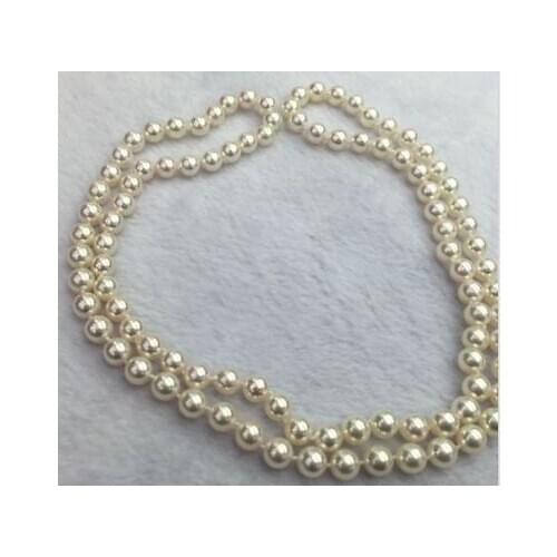 Gorgeous AAA 10-11 mm south sea white pearl necklace yellow Clasp earring