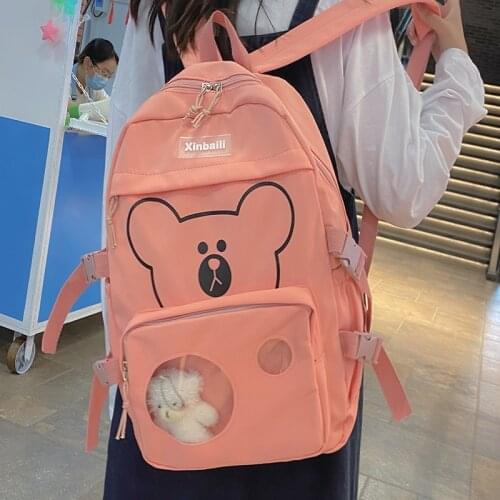 Womens Backpack 2021 Female Student Canvas Backpacks Girls Anti Theft School Bag Casual Lady Travel Bookbag New Fashion Mochila