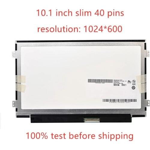 LCD display For ACER Aspire ONE D270 D255E D271 D260 D257 D255E D257E ZE6 ZE7 ZH9 KAV70 D271 B101AW06 V.1 N101LGE-L41 N101I6-L0D