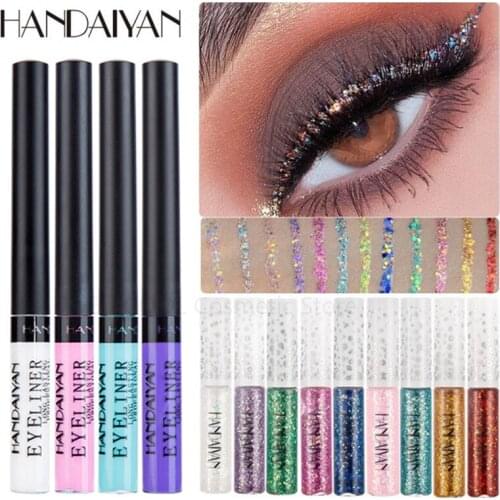 1Pc Liquid Glitter Matte eyeliner Eyeshadow Pencil Eyes Makeup Brighten Shimmer Eye Liner Gel Lasting Cosmetics TSLM1