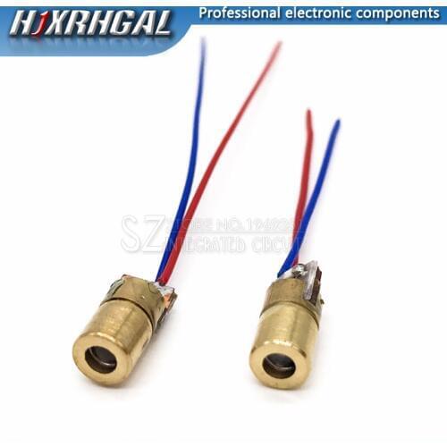 100Pcs 3V 5V 650nm 5mW Laser Red Dot Module red laser sight red laser diode laser pointer new