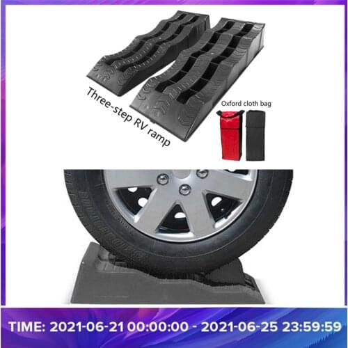 21X60CM Plastic Car Brake Ramp Wheelchair Limit Ramp Mat Pad RV Parking Device Ramp Tire Anti-skid Pad Leveling Device