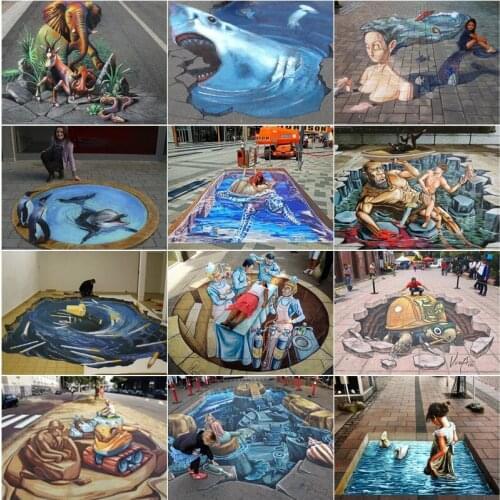 5D Diamond Painting Creative Figures Street Art Full Drill Square Diamond Embroidery Mosaic Picture of Rhinestones Home Decor