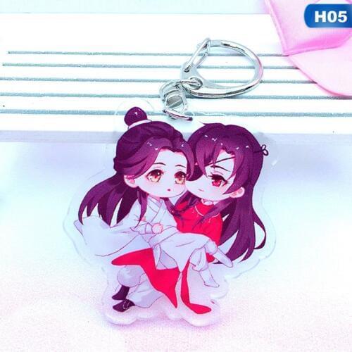 6cm Anime mo dao zhu shi Tian Guan Ci fu LanZhan Bunny Cute Keyrings Keychains Collect Present Stunning pendants