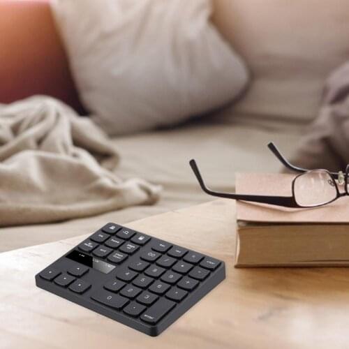 Keyboard Mini Keyboard Wireless Number Pad Rechargeable Keypad For Laptop PC 35 Keys One Hand Ergonomic Game Keypad 2021