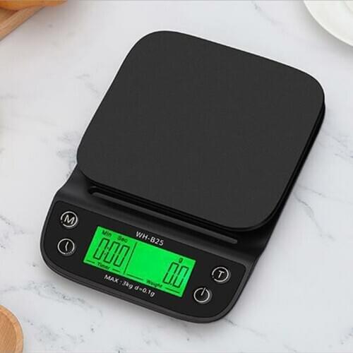 Precision Electronic kitchen Scale 3kg/0.1g LCD Digital Drip Coffee Scale with Timer weight Balance Household Scale