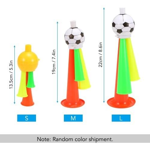 Soccer Fans Trumpet Fan Cheer Bugle Football Team Sports Game Trumpet Toy Horn Random Color Soccer Ball Horns Ball Sports