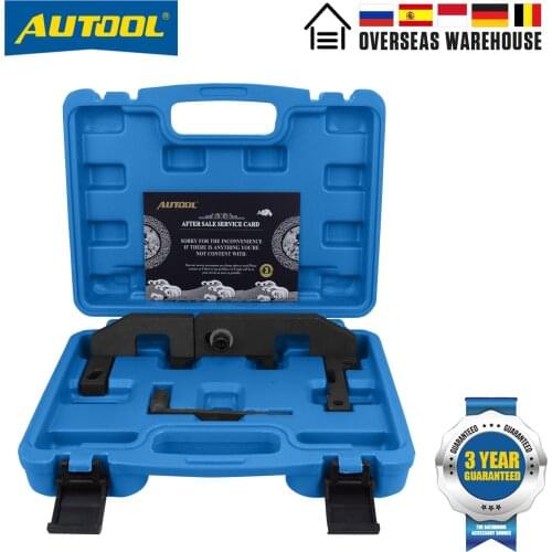 AUTOOL Engine Timing Lock Tool Set Camshaft Locking Tool Timing Chain Tensioner Tool Compatible for Citroen Peugeot