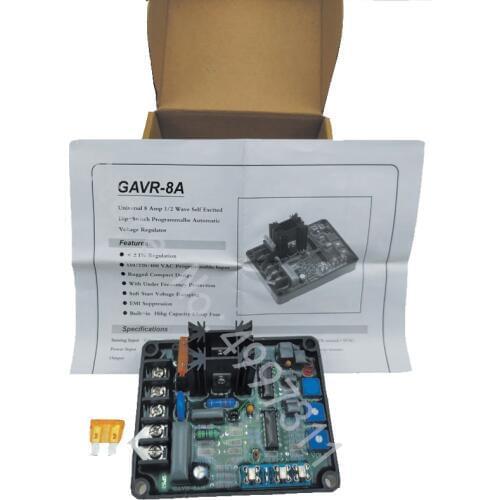 Chinese factory Universal AC Diesel Generator Parts Brushless Automatic Voltage Regulator GAVR 8A for 3 phase generator