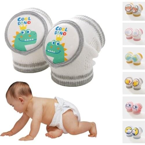 Cotton Baby Knee Pads Cute Cartoon Crawling Protector Kids Knee Brace Support Children Short Kneepad Baby Anti-slip Leg Warmer
