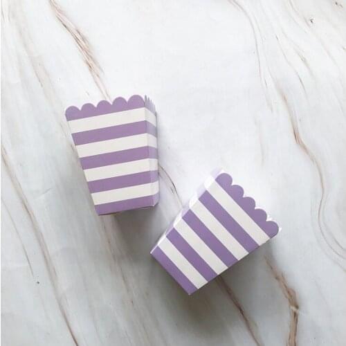 Factory Wholesale High Quality Color Horizontal Grain Popcorn Box 8 / Bag Food Grade Paper Custom Decoration New 2021