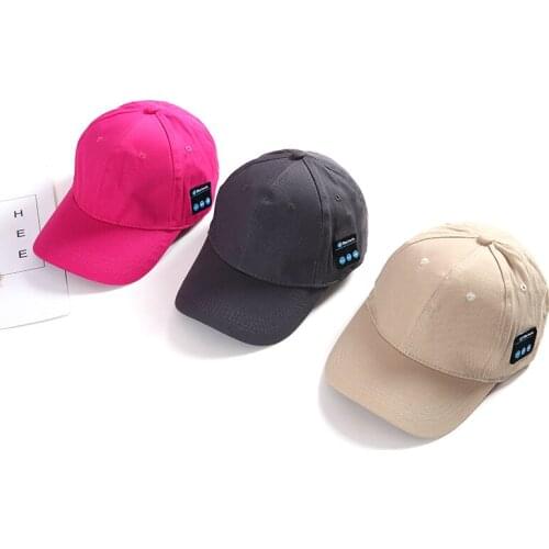 Portable Wireless Bluetooth Headphones 4.2 voice chat Sport Music Hat Unisex Fashion casual Baseball cap Peaked cap