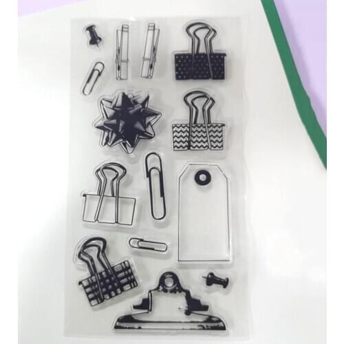 11X20CM Clip Clear Stamp Silicon Stamp for DIY Scrapbook Card album house decorativecelebrate special for you clip Stamp