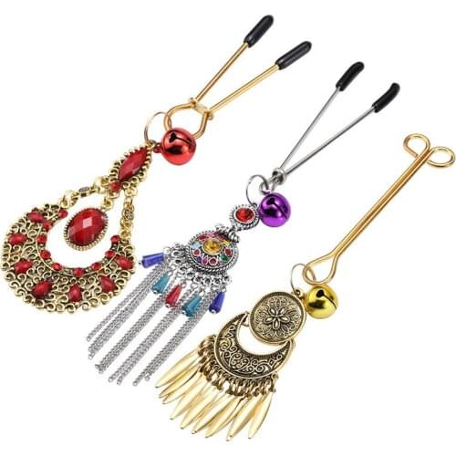 Sexy Tease Nipple Bells Female Supplies Alternative Toys Couples Nipple Passion Flirting Toys