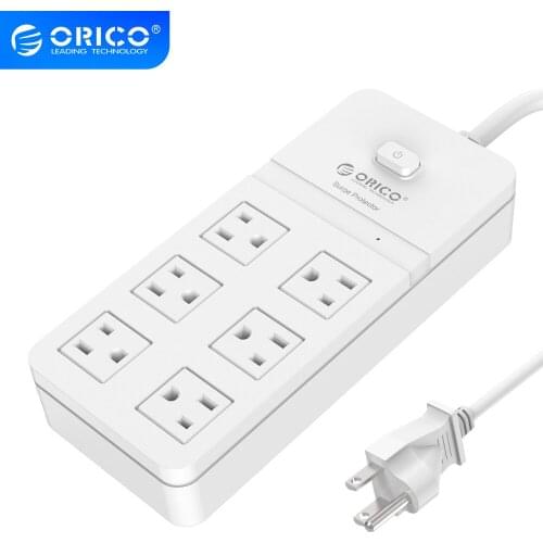 ORICO US Power Strip 4AC 6AC 8AC 10AC Outlets Sockets Extension Cable Electrical Socket For Home Office Power Strips