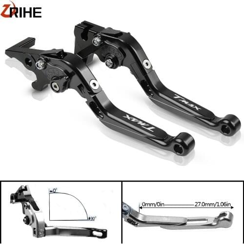 T-MAX Tmax 500 Motorcycle Clutch Brake Levers CNC Aluminum Adjustable Extendable Lever Accessories For YAMAHA TMAX 500 2001-2007