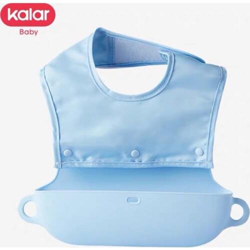 Kalar Comfortable Soft Waterproof Bib Easily Wipe Clean Keeps Stains off/Silicone Baby&Toddlers Bib