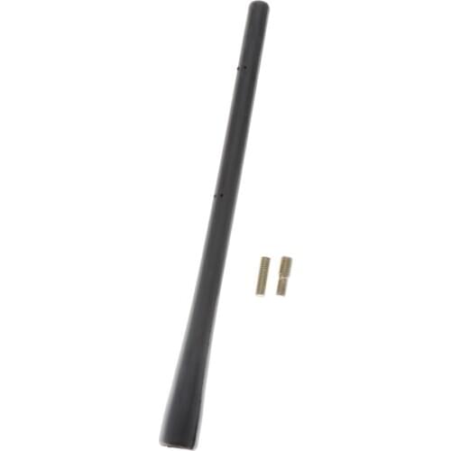 Universal Car Truck 7'' Black 2 Screws-On Stubby Mast AM FM Antenna Aerial