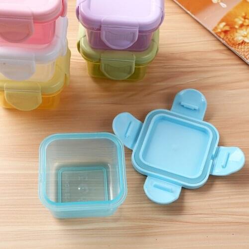 1Pc Kitchen Storage Box Food Storage Container Small Plastic Containers Moisture-Proof Airtight Kitchen & Home Plastic Pots