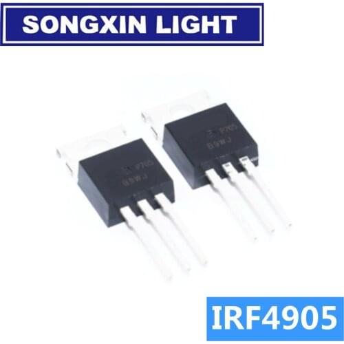 10PCS/LOT IRF4905 IRF4905PBF TO-220 MOS FET P channel field effect 74A 55V 200W new original Triode Transistor