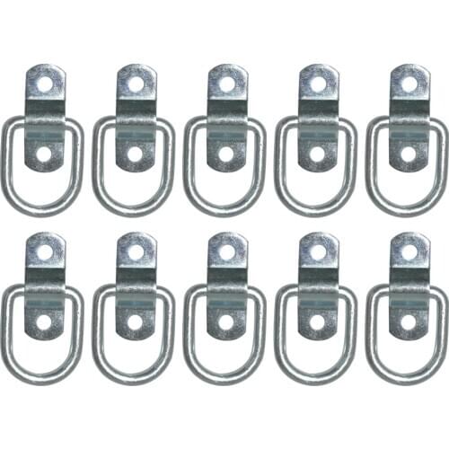 10Pcs Tie Down Lashing D Ring Staple Cleat Van Truck Trailer Horsebox Hinge Accessories For RV Camper Bus Car Lorry Off Road