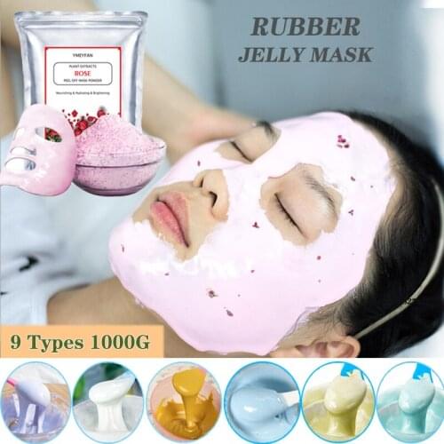 1000g Jelly Mask Powder DIY SPA Peel Off Modeling Crystal Soft Film Rose Collage Facial Mask Beauty Hydrating Skin Care Products