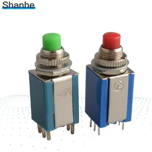 4pcs AN4 2x2 spring return Push button switch 6Pin 3A 250VAC