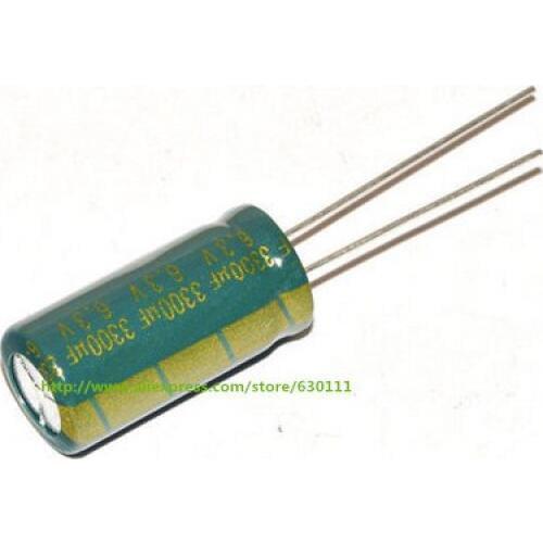 500PCS 6.3V3300UF 3300UF 6.3V 10*20MM DIP electrolytic capacitor NEW