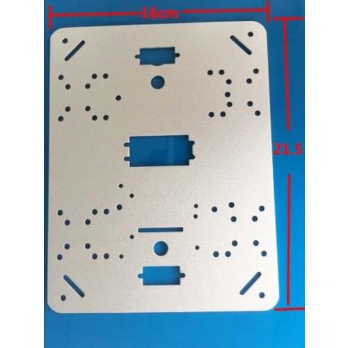 6061 High Strength Aluminum Alloy 215 mm * 160 mm * 2 mm Car Chassis Plate