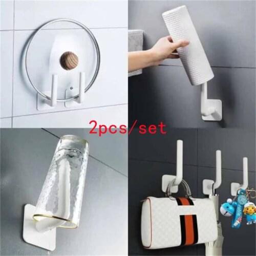 Home Bathroom Accessories Hooks Storage in the Kitchen Wall Shelves Napkin Holder White Housekeeper on Wall Organization Garden