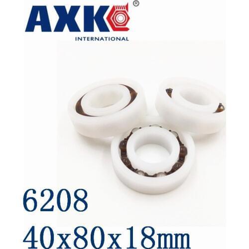 Axk 6208 Pom (10pcs) Plastic Ball Bearings 40x80x18mm Glass Balls 40mm/80mm/18mm