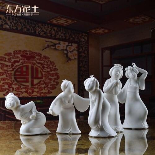 White porcelain in the tang dynasty tang dynasty ladies furnishing articles sitting room TV wine accessories/tang dance