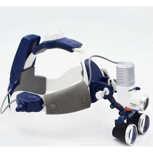 2.5X 3.5X Binocular Magnifyiing Dental Loupe Integrated LED Head Lamp Surgical Magnifier for Medical Operation Cosmetic Surgery