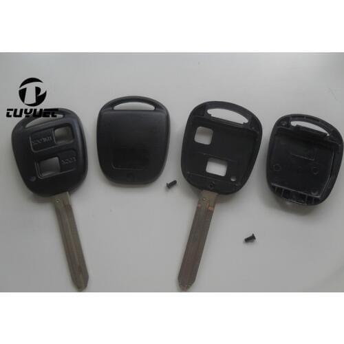 2 Buttons Remote key Shell Case For Toyota Camry/Corolla/Prado/Yaris TOY43 Blade