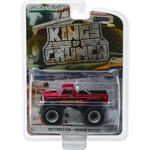 GreenLight 1:64 1973 Ford F-250 Monster Truck Alloy model car Metal toys for childen kids diecast gift