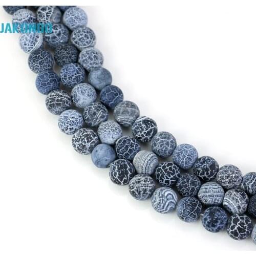 JAKONGO Weathering Beads Round Stone Loose Beads For Jewelry Making Diy Bracelet Strand