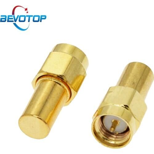 2PCS 1W 3.0GHz 50ohm SMA/RP-SMA Male RF Coaxial Termination Dummy Load Connector Socket Brass Straight Coaxial RF Adapters
