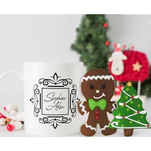 Personalized Is Mug and Handmade Royal Icing Cookie Set-1