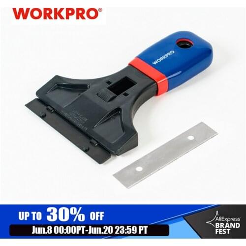 WORKPRO Scraper Blade for Wall Glass Floor Cleaning Dirt Scraping Knife SK5 Blades Convenient Storage